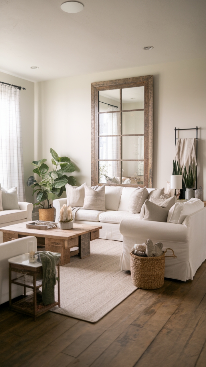 20 Contemporary Farmhouse Living Room Decor Ideas: Chic Comfort Meets Modern Style