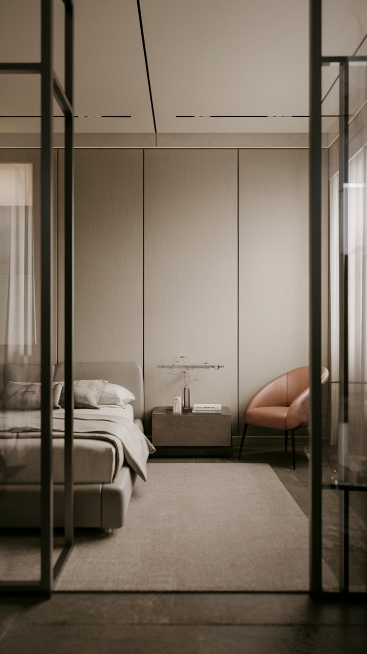Uncluttered calm reigns in this minimalist haven. Neutral tones and clean lines create a sanctuary of serenity, where modern furniture whispers sophistication. The perfect blend of form and function for the contemporary dweller.