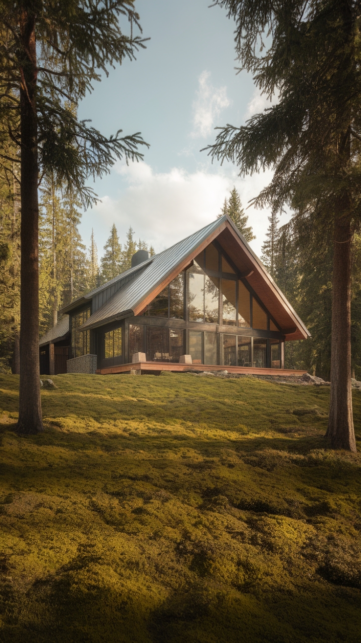 Imagine waking to dappled sunlight filtering through the trees, illuminating a home where rugged charm meets contemporary elegance. This architectural masterpiece, nestled deep within a verdant forest, is a haven of tranquility and refined rusticity, a place where nature's beauty is celebrated in every detail.