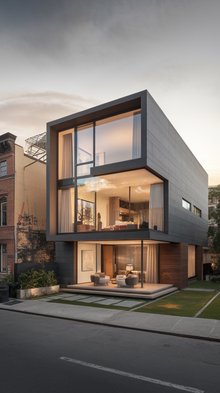 Modern architecture reimagined. Discover a haven of calm in this contemporary home, where sustainable design meets sophisticated style, resulting in an open-plan interior that's both breathtaking and environmentally responsible.