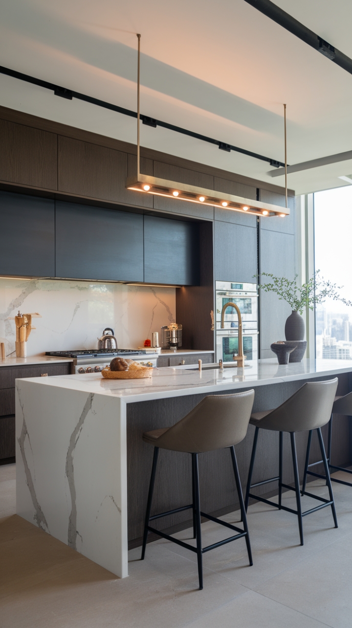 Indulge your inner chef in this minimalist masterpiece. Gleaming countertops, state-of-the-art appliances, and sleek cabinetry create a culinary haven where form and function meet in perfect harmony. Prepare to be captivated by the sophisticated simplicity of modern luxury.